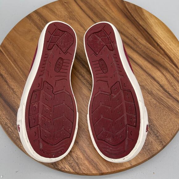 Keen Coronado III Shoes Womens Size 9 Red Leather Casual Comfort Walking Sneaker - Picture 7 of 9